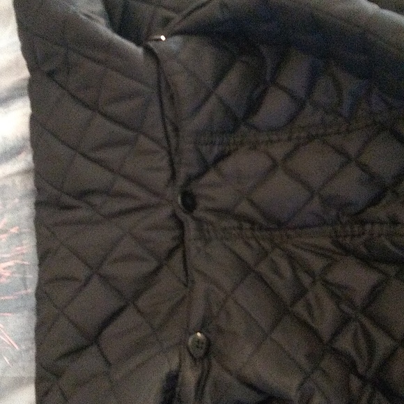 Laundry by design black quilted hooded long jacket/ coat size medium - Picture 13 of 13